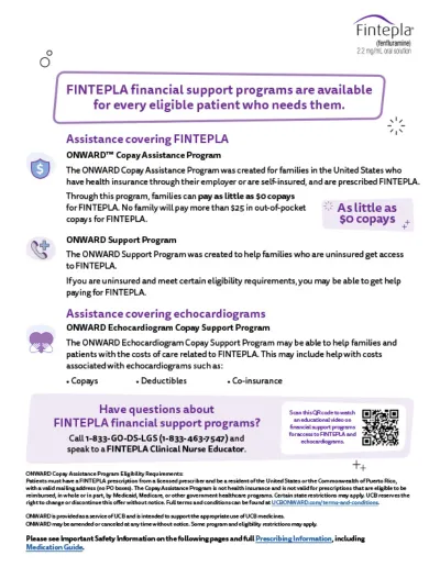 ONWARD™ Financial/Copay Assistance Program.