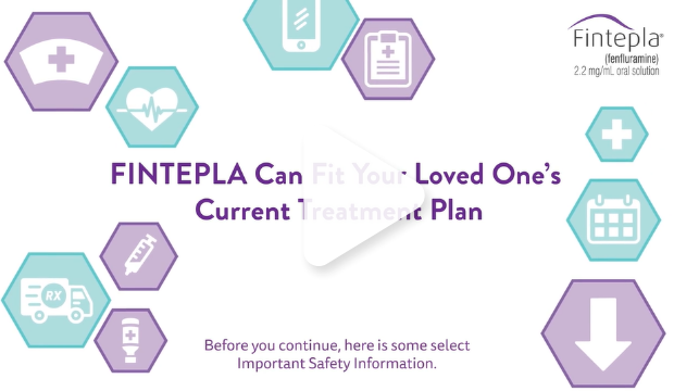 FINTEPLA® fits into your loved one’s treatment plan.
